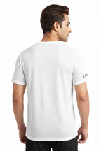 Built Tough Printed White Dry Fit Tee