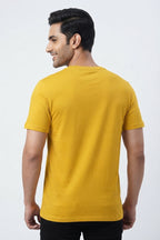 Guitar Wings Graphic Printed Yellow Tshirt