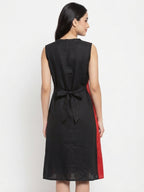 Women's Multi Color Block Sleeveless Dress