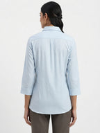 Light Blue Striped Casual Shirt