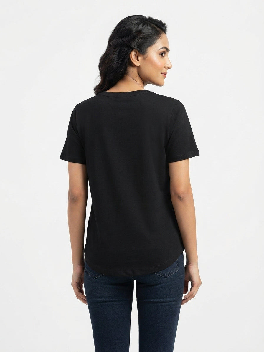 Black Graphic Print Marvel T-Shirt