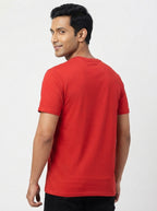Main Bhi Superhero - Casual biowashed cotton red t-shirt