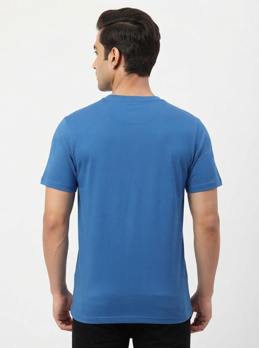Scandal through the Keyhole - Blue Casual printed tee