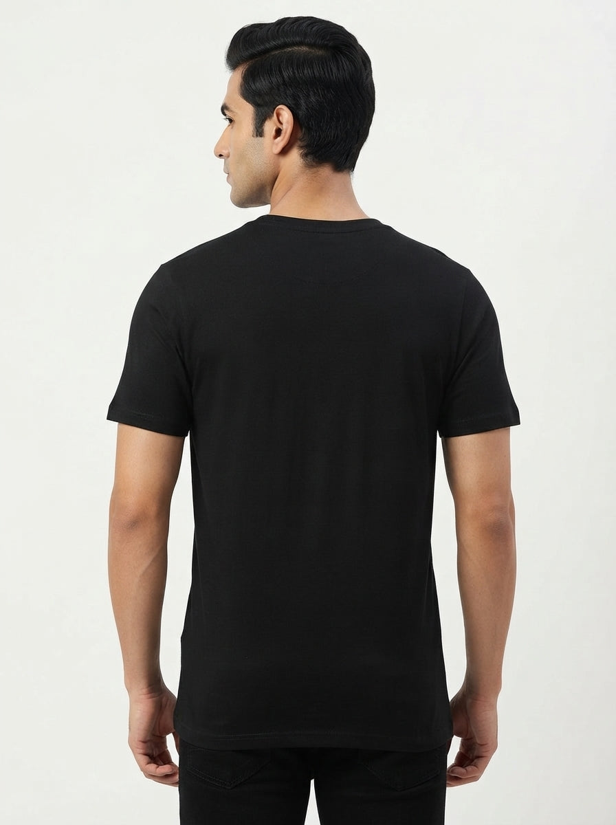 Forgive but cannot Forget - Black Printed T-Shirt