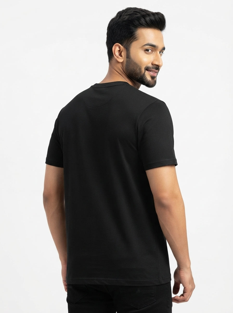 I love Gujarat - Styched in India Graphic T-Shirt Black Color