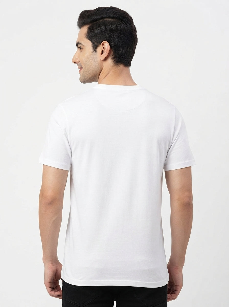 India Gate - Styched in India Graphic T-Shirt White Color