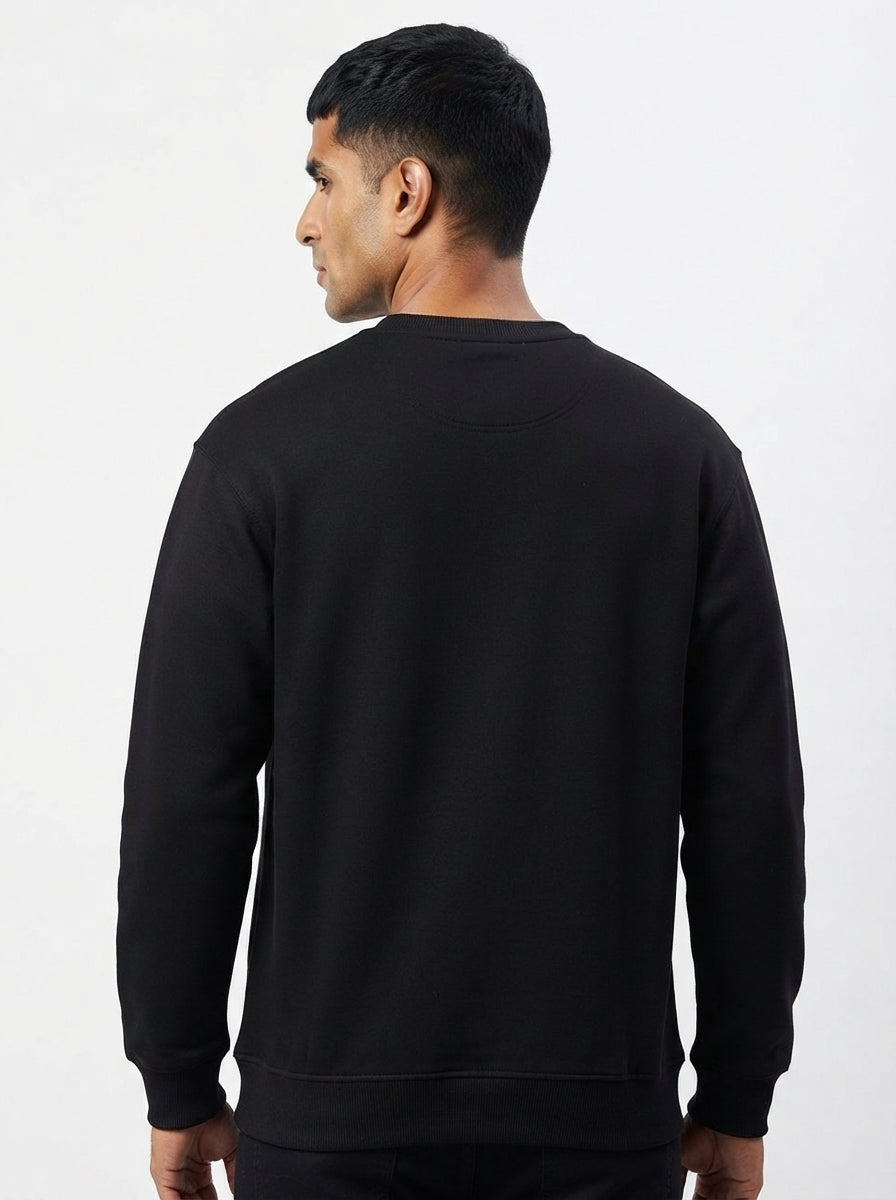 Re Entering Black Sweatshirt