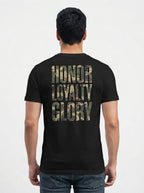 Honor Loyalty Black Tee