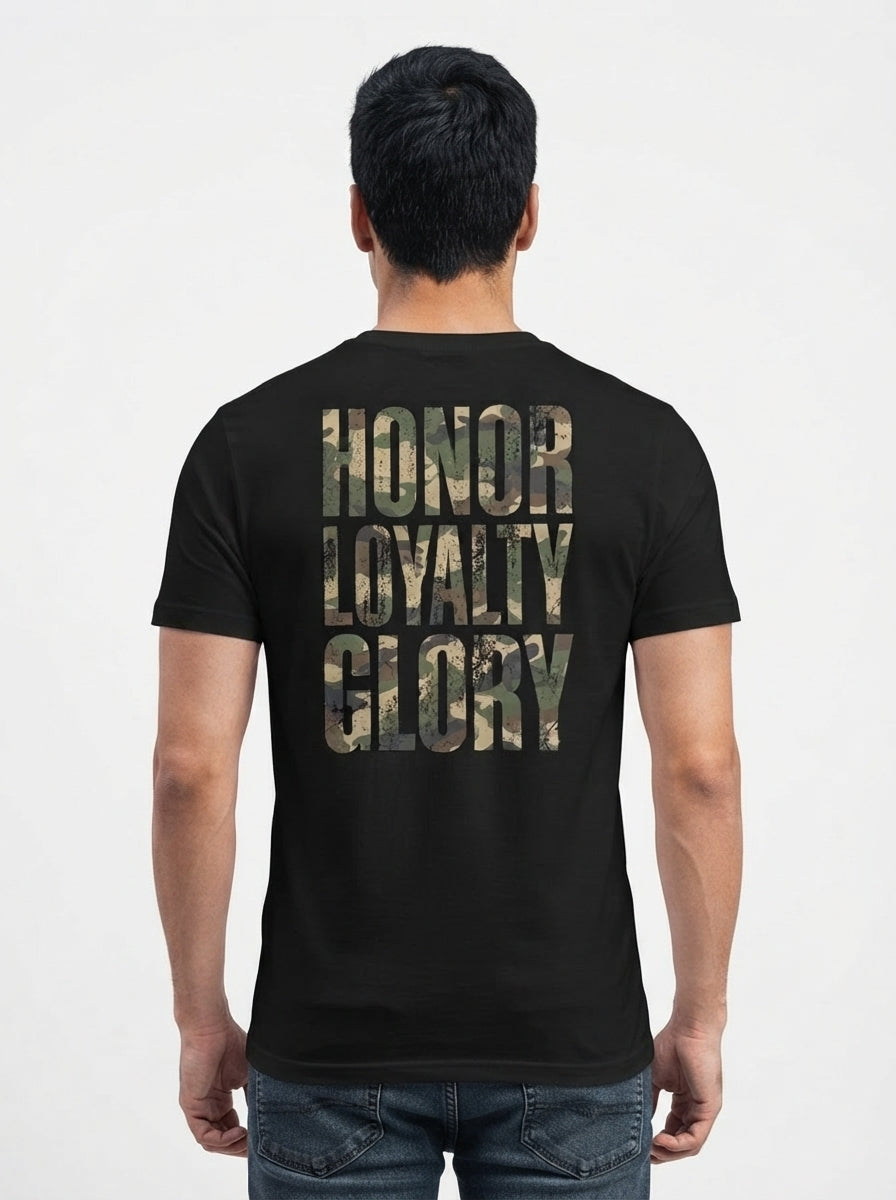Honor Loyalty Black Tee