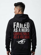 Failed Hero Black Zip Hoodie