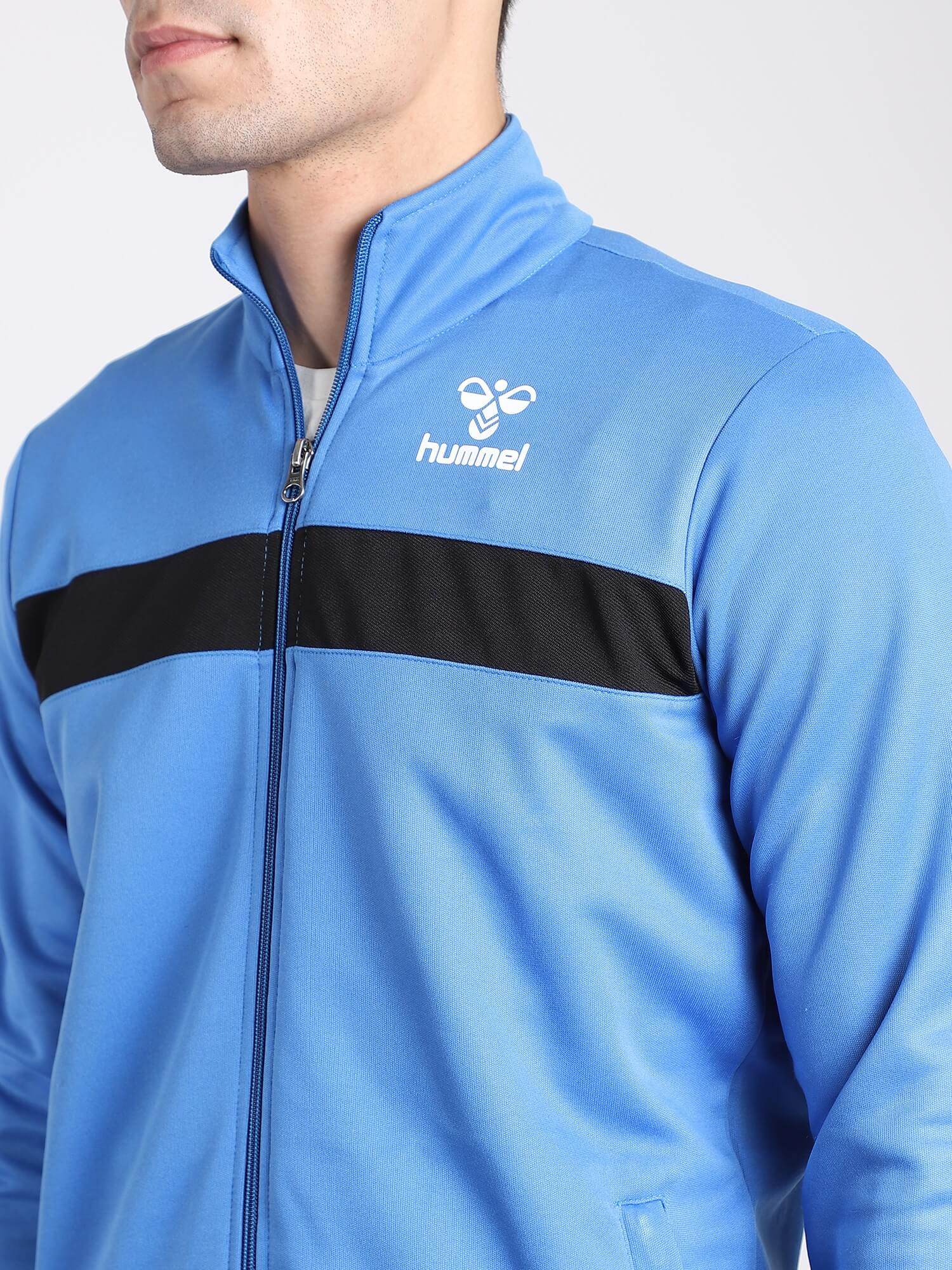 Hummel Blue Regular Jackets for Men Outdoor Wear