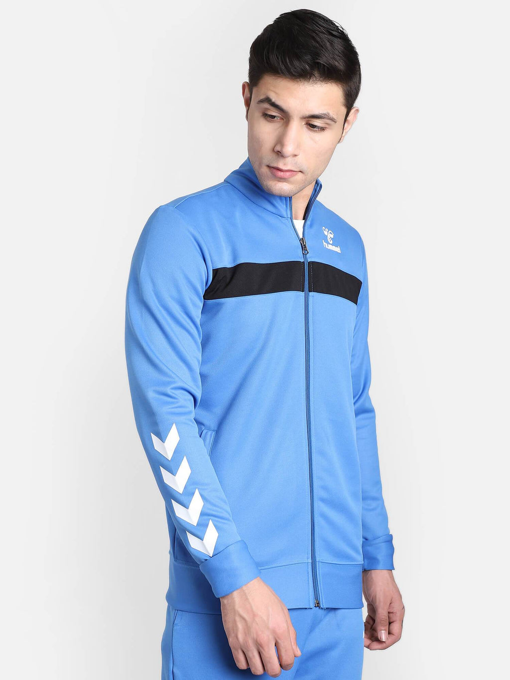 Hummel Blue Regular Jackets for Men Outdoor Wear