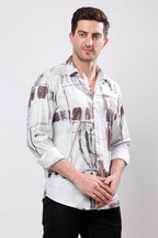 Stylox Men's Regular Fit Full Sleeve Printed Casual Shirt