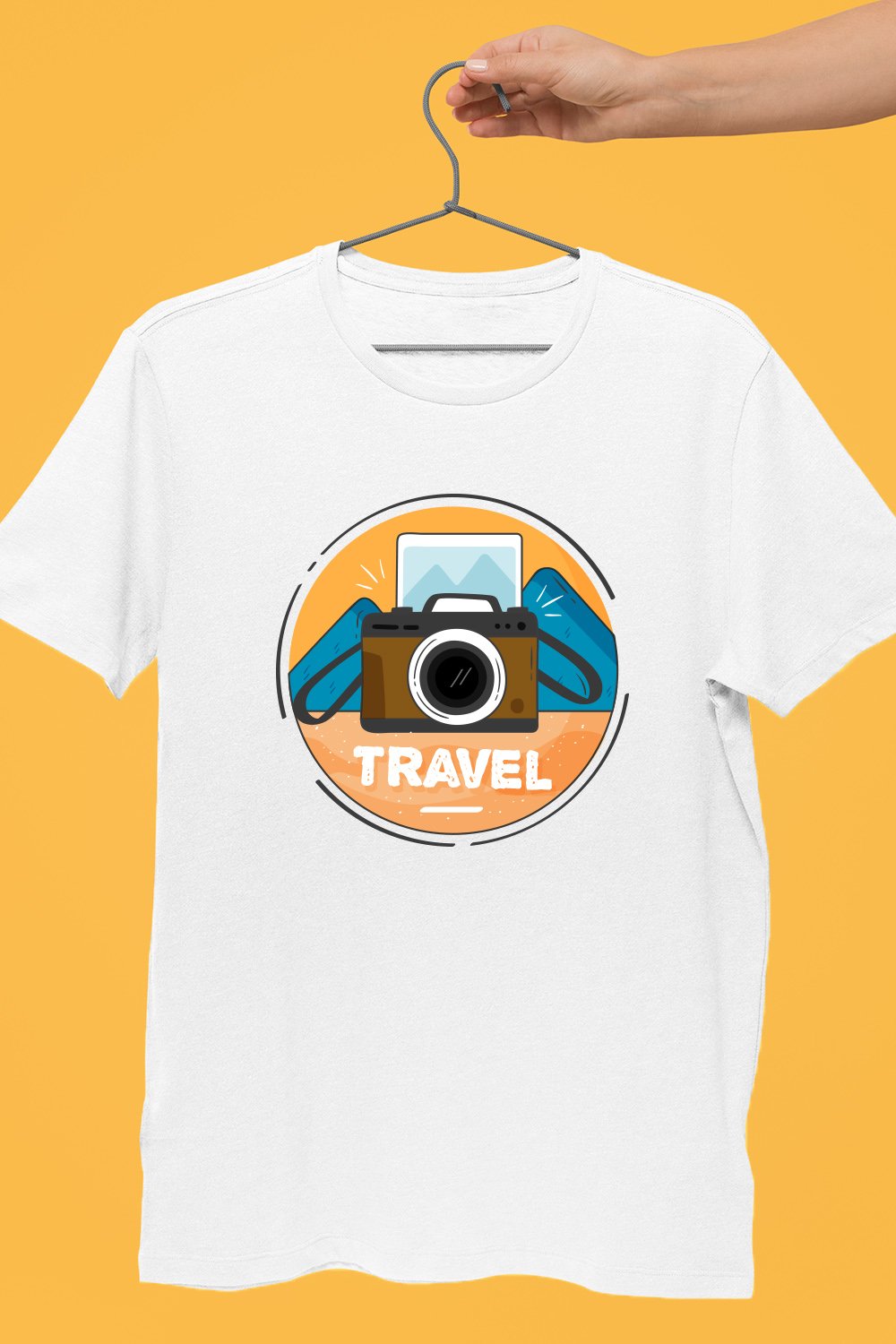 Camera Travel White Tshirt