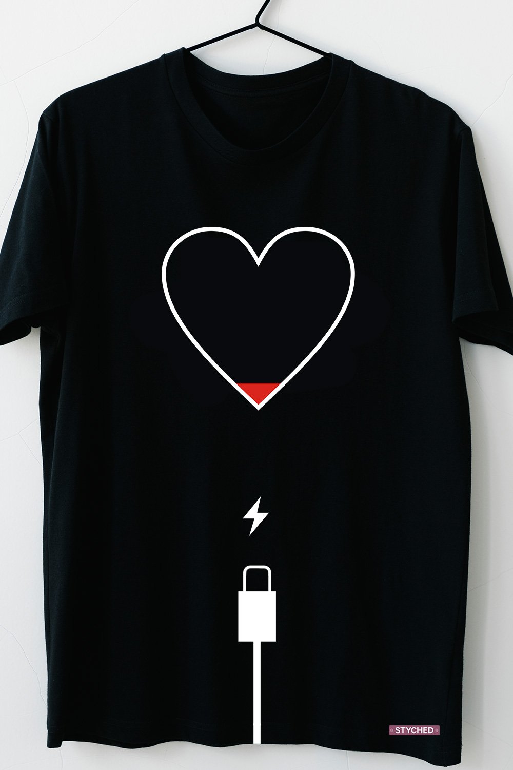No Love Left - Heart Charging Exclusive Tee Black