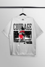 Courage White Oversized Tee