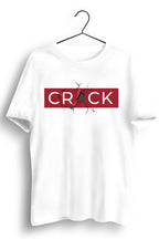 Crack Graphic Printed White Tshirt