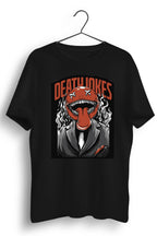 Death Jokes Graphic Printed Black Tshirt