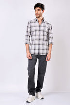 Stylox Regular Fit Full Sleeve Check Casual Shirt For Men's