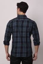 Stylox Regular Fit Full Sleeve Check Casual Shirt For Men's