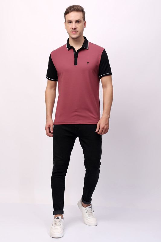 Stylox Men's Half Sleeve Casual Solid T-Shirt