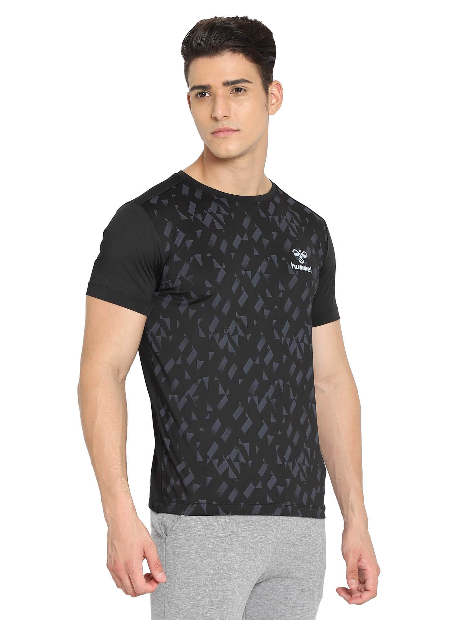Hummel Black Slim Shirts for Men Daily Wear
