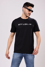 Stylox Men's Round Neck Half Sleeve Printed Casual T-Shirt