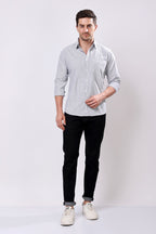 Stylox Regular Fit Full Sleeve Casual Stripes Shirt For Men's