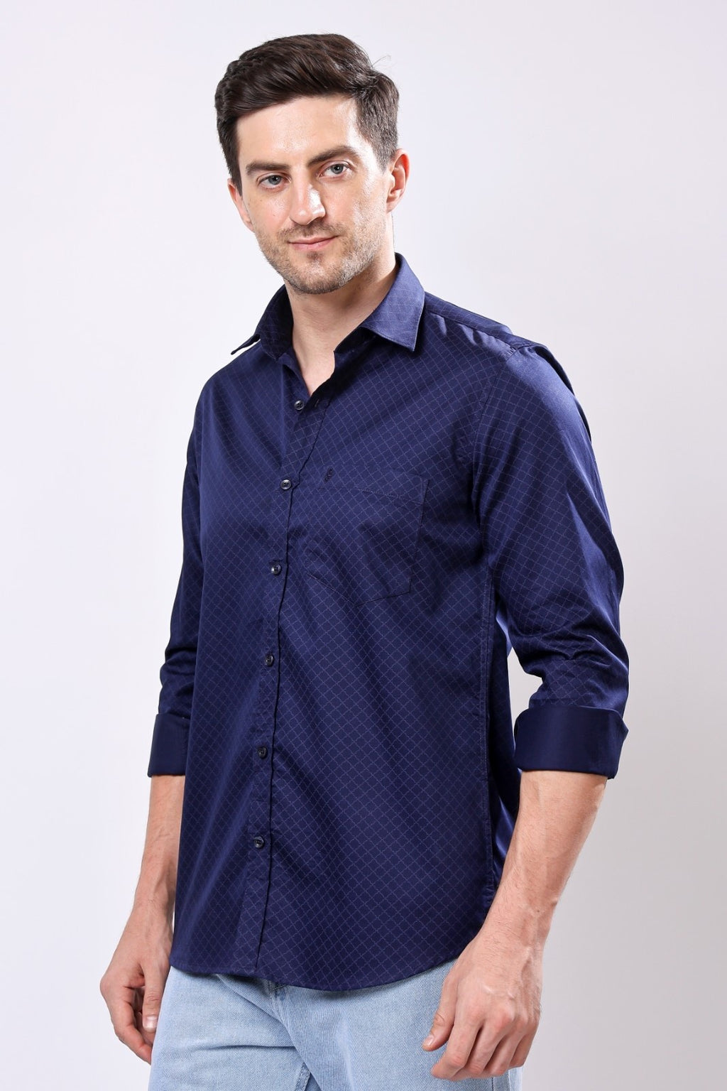 Stylox Men's Regular Fit Full Sleeve Printed Casual Shirt
