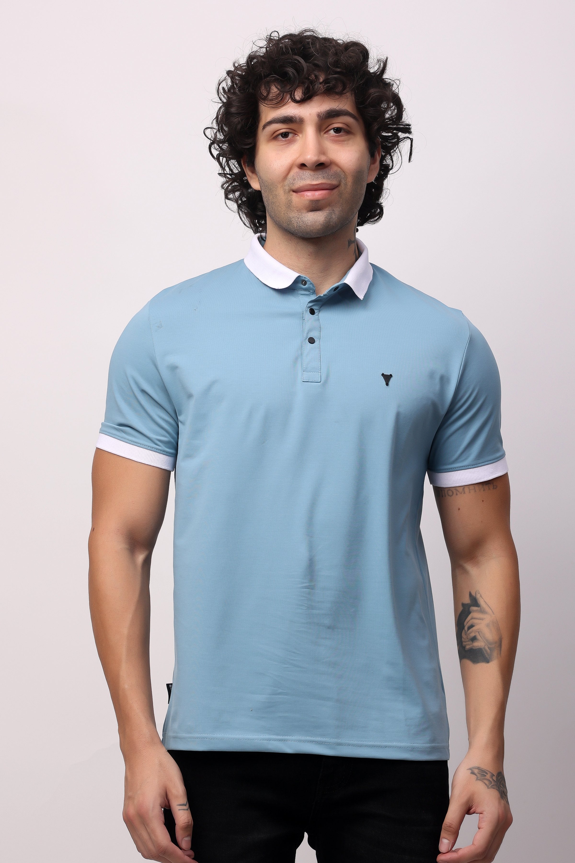 Stylox Men's Half Sleeve Casual Solid T-Shirt