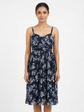 Dress Casual Navy Polyester