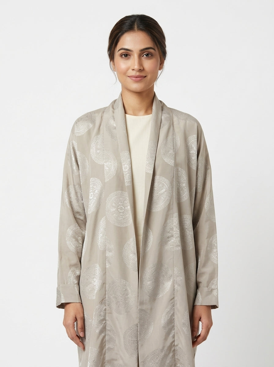 Sweater Casual Beige Blended