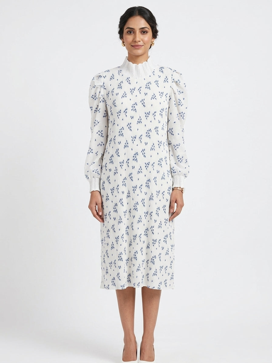 HQ FASHION Dress Casual White Polyester