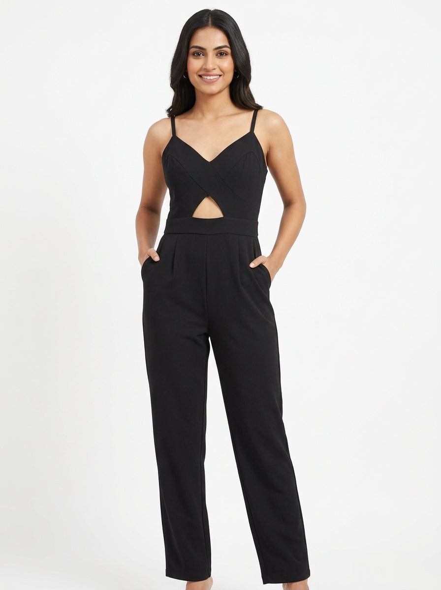 CAMLA Jumpsuit Casual Black Polyester
