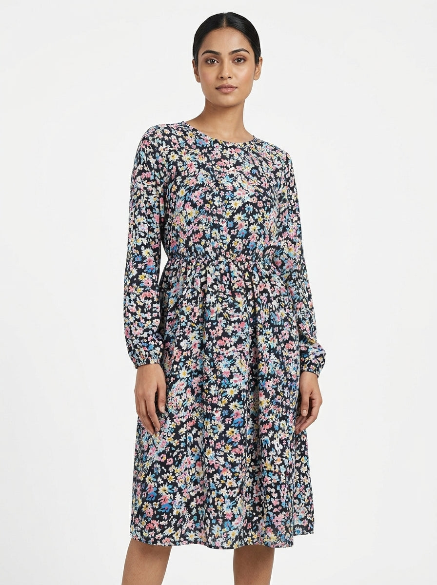 Dress Casual Black Polyester