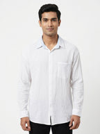 F1 Shirt Casual White Cotton