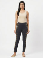 Prakriti Leggings Casual Charcoal Cotton
