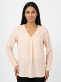 TARANKO Top Casual Peach Polyester