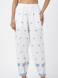 Diza Salwar Casual White Cotton