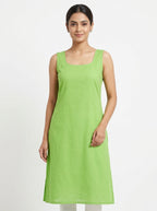Kurti Casual Green Cotton