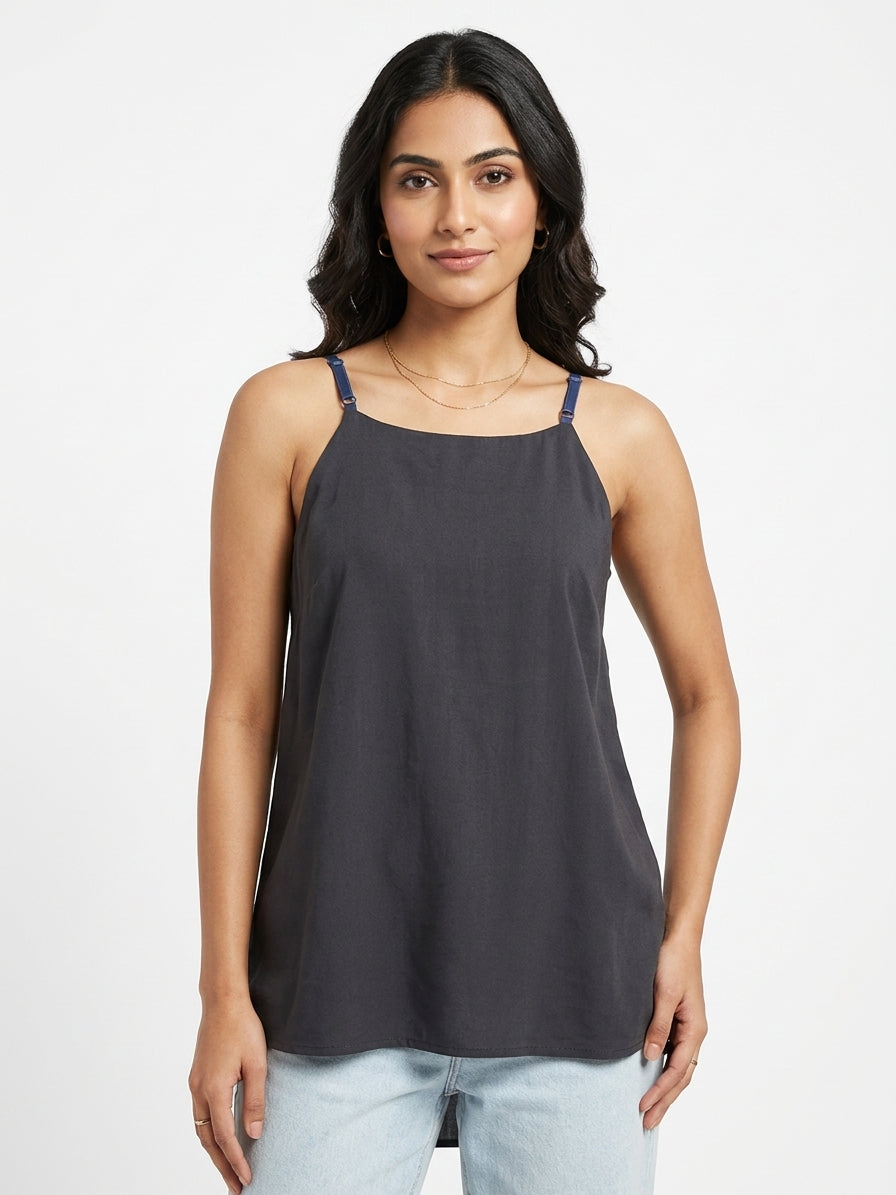 Charcoal Relaxed Fit Cami Top
