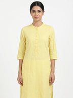 Aurelia Light Yellow Textured Top - XS