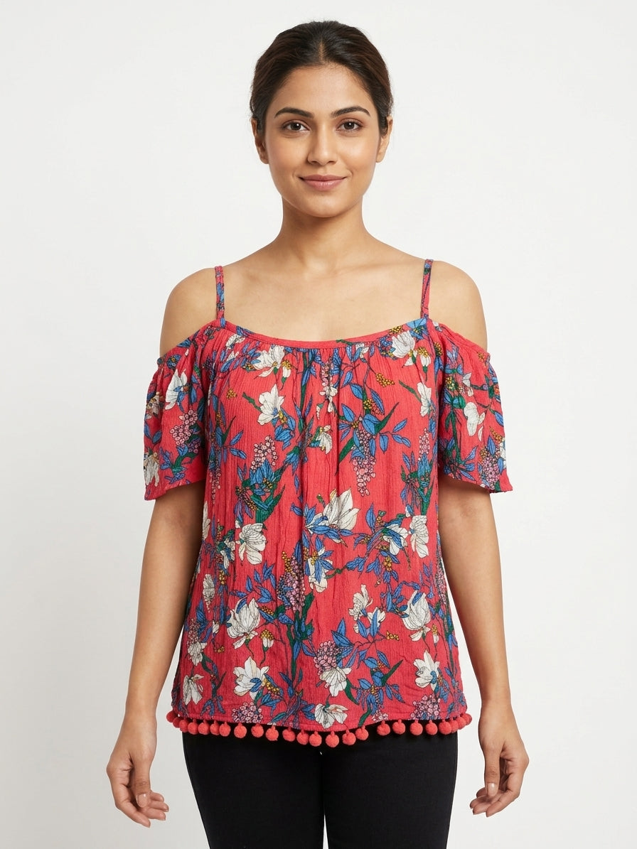 Dorothy Perkins Top Casual Pink Viscose
