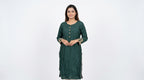 Dark Green Casual Top - Size L