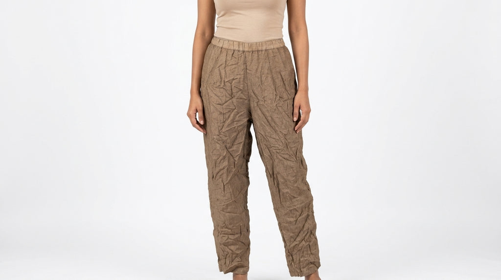 VASANSI Trousers Casual Tan Linen