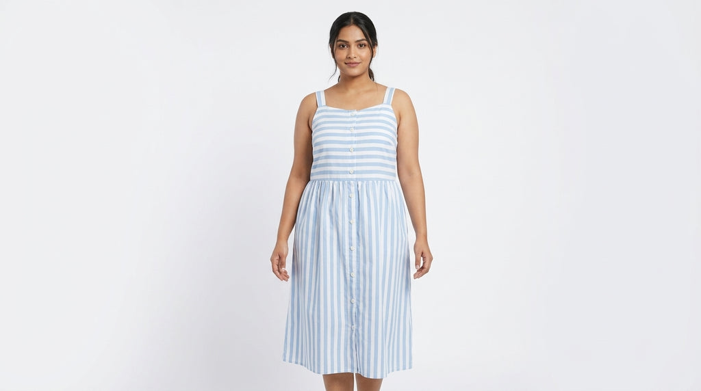 IDENIM Tom Dress Casual Blue Cotton