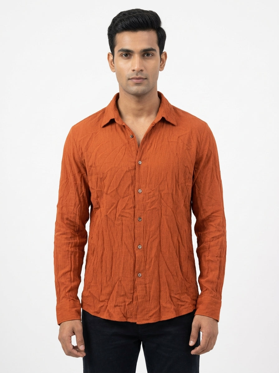 Dl Woman Shirt Casual Orange Viscose