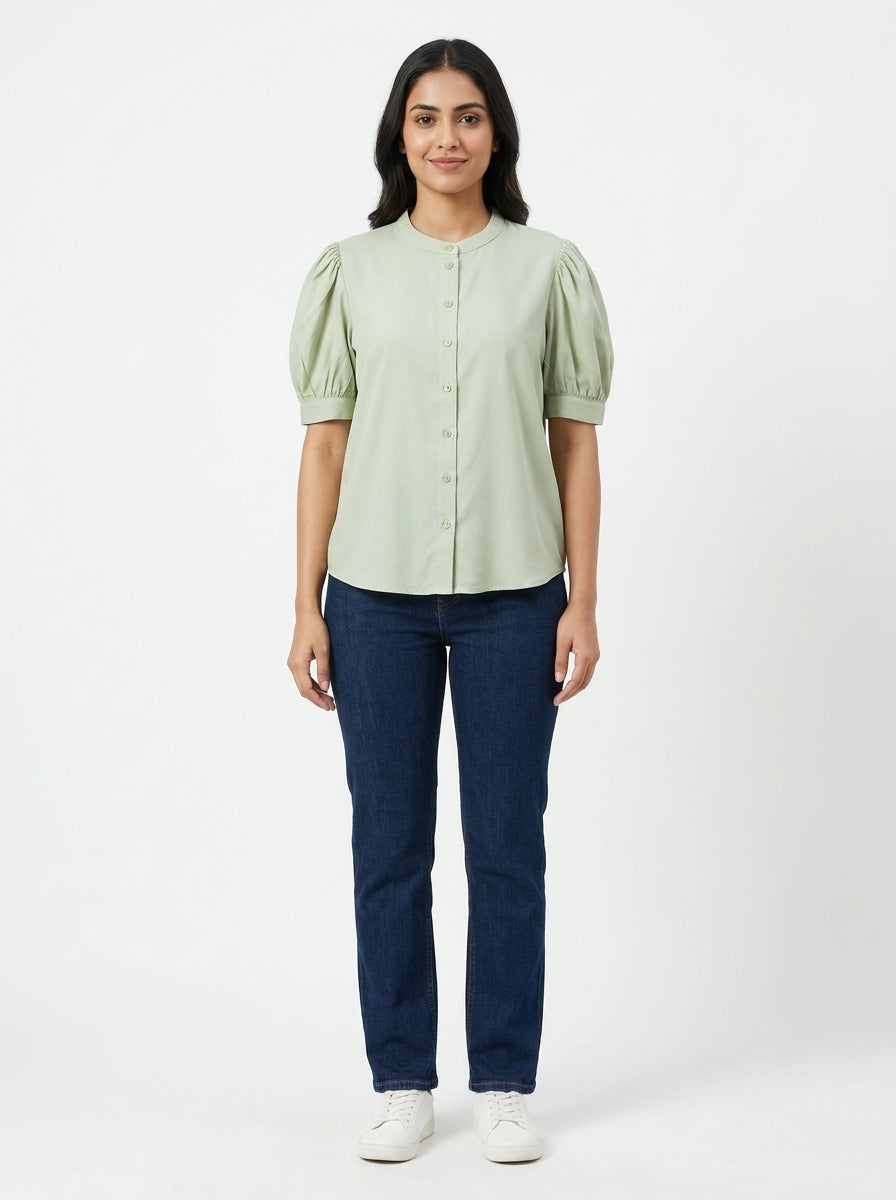 Annabelle Light Green Blouse - Size L