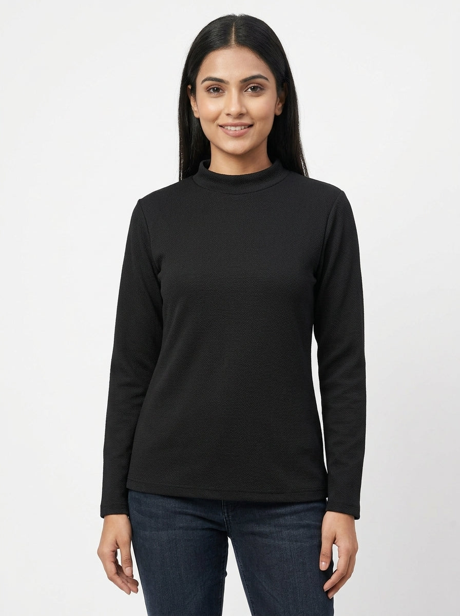 ILLI London Top Casual Black Blended