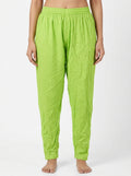 Meeranshi Lime Green Elastic Waist Bottoms - XS